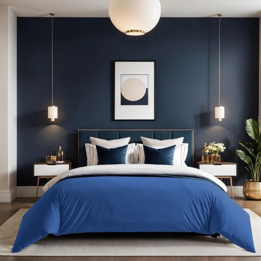 Husa de pilota Ranforce Single (FR), L'essentiel Maison, Tonne Bleue, Albastru