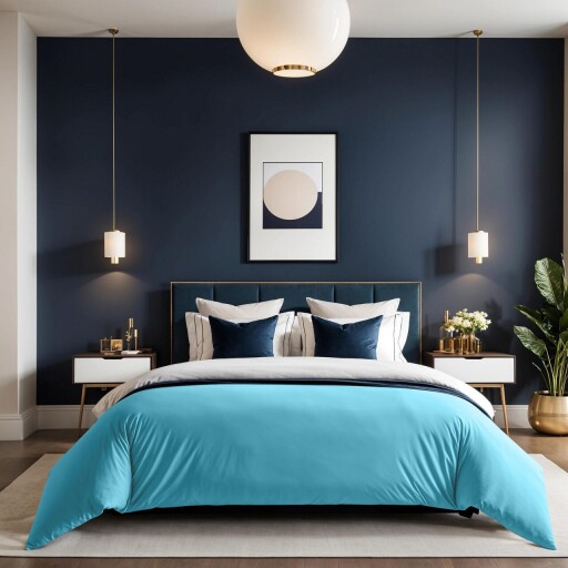 Husa de pilota Ranforce Single XXL (DE), L'essentiel Maison, Tonne Bleue, Turcoaz
