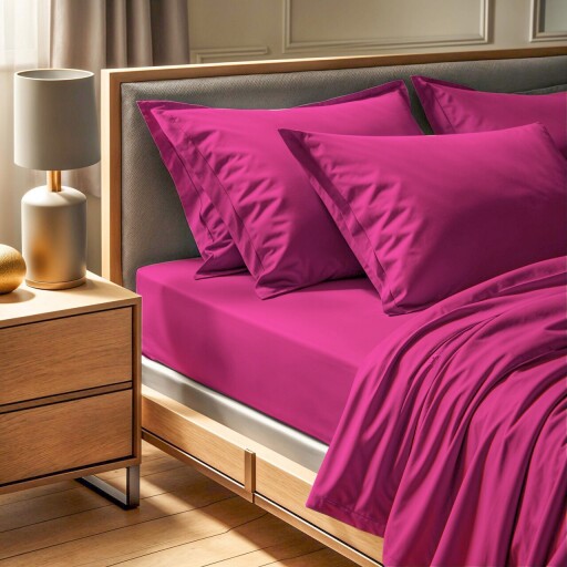 Cearceaf de pat cu elastic Ranforce Double (FR) (IT) (ES) (DE), L'essentiel Maison, Tonne Rosse, Roz prafuit