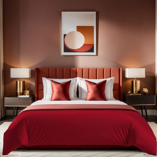 Husa de pilota Ranforce Single (FR), L'essentiel Maison, Tonne Rosse, Rosu claret