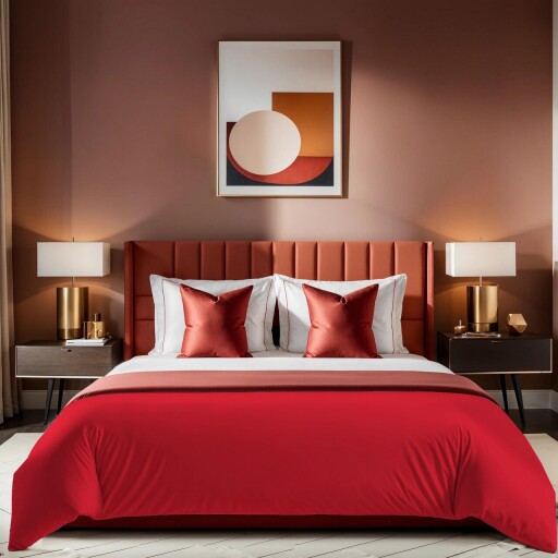 Husa de pilota Ranforce Single (FR), L'essentiel Maison, Tonne Rosse, Rosu