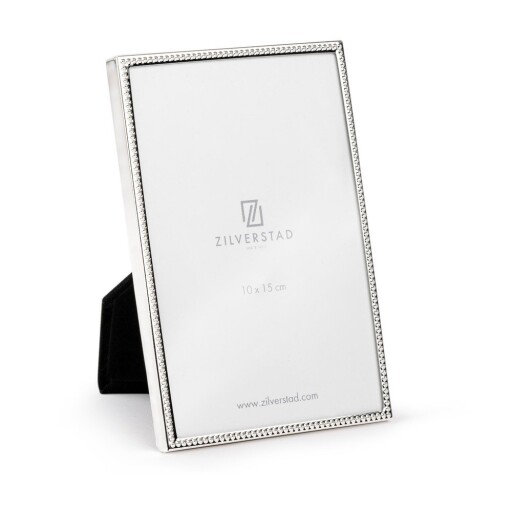 Ramă foto argintiu-lucios cu picior de susținere din metal 11x16 cm Sweet Memory Pearl – Zilverstad
