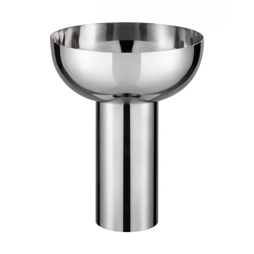 Vază argintie din oțel inoxidabil (înălțime 21 cm) Miyabi – Blomus