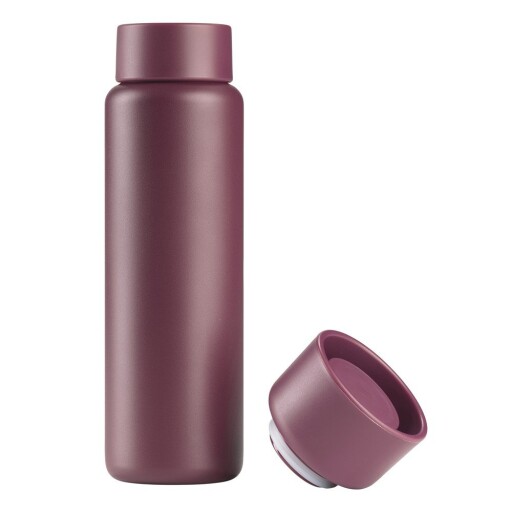 Cană termos burgundy din oțel inoxidabil 650 ml Singles – Zone