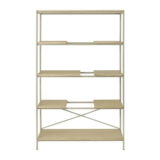 Etajeră în culoare naturală cu aspect de lemn de stejar 105x170x40 cm Sukoya – Blomus