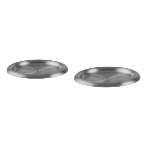 Farfurii argintii 2 buc. din oțel inoxidabil ø 28 cm Roto – noo.ma