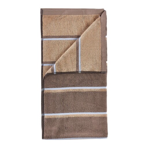 Prosop maro/bej din bumbac 50x100 cm Sauna – Zone