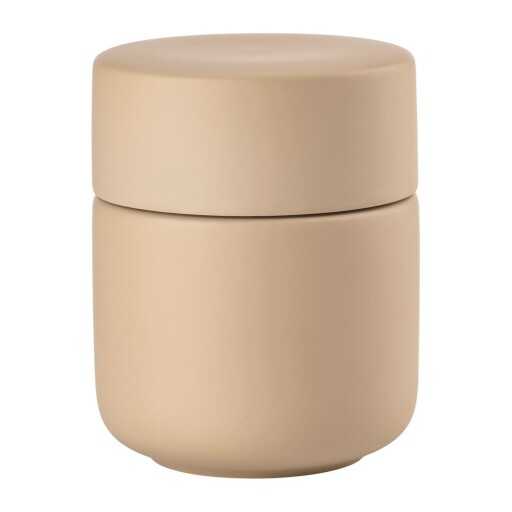 Organizator de baie bej pentru dischete demachiante din gresie ceramică Ume – Zone