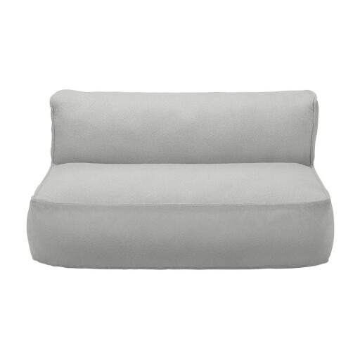 Modul de canapea de grădină gri deschis cu tapițerie din țesătură bouclé Grow – Blomus