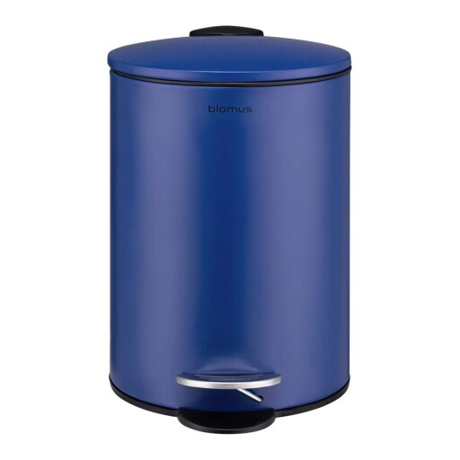 Coș de gunoi albastru cu pedală din oțel 3 l Tubo – Blomus