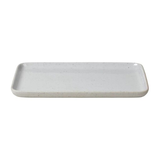 Farfurie gri deschis pentru servire din ceramică Sablo L – Blomus
