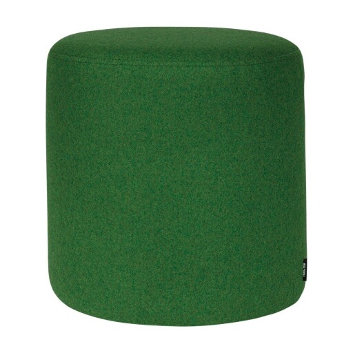 Puf verde cu tapițerie din lână Folk – noo.ma