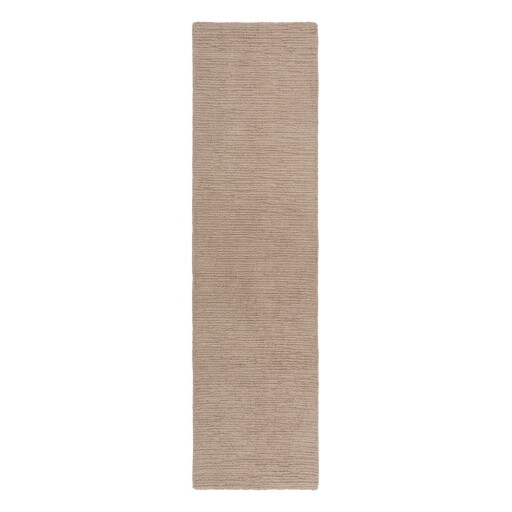 Covor tip traversă bej țesut manual din lână 80x230 cm Harris Boucle – Flair Rugs