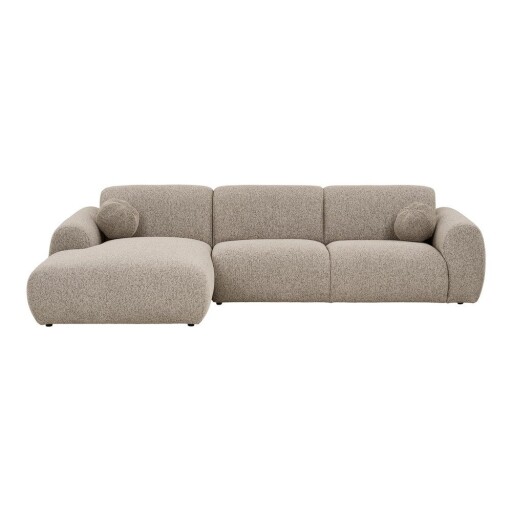 Colțar grej (cu colț pe partea stângă/cu șezlong) Clyde – House Nordic