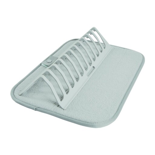 Scurgător de vase albastru deschis din plastic 36x28 cm – Homéa