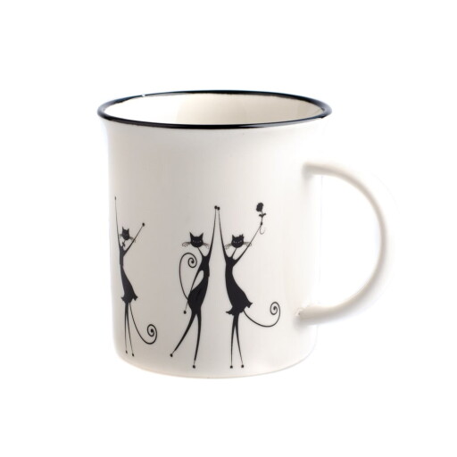 Cană din porțelan Dakls Cats Kristy, 310 ml