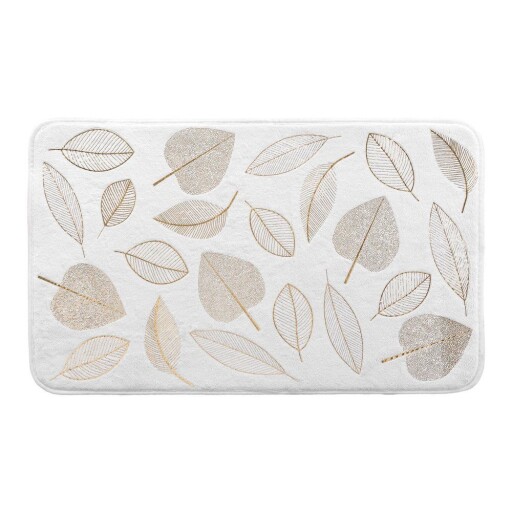 Covoraș de baie alb din material textil 45x75 cm Joya – douceur d'intérieur