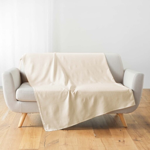Cuvertură bej 220x240 cm Lucile – douceur d'intérieur