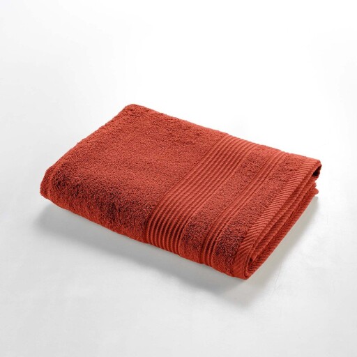 Prosop cărămiziu din bumbac din frotir 70x130 cm Tendresse – douceur d'intérieur