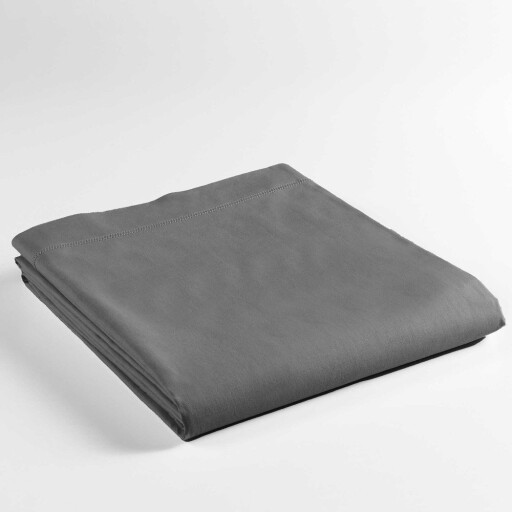 Cearceaf gri din bumbac 240x300 cm Lina – douceur d'intérieur