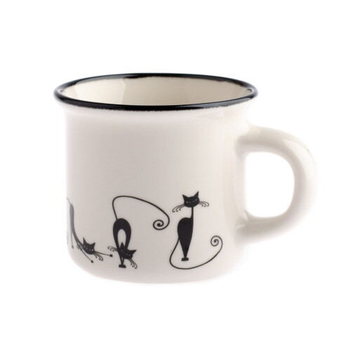 Cană din porțelan Dakls Cats Emily, 75 ml