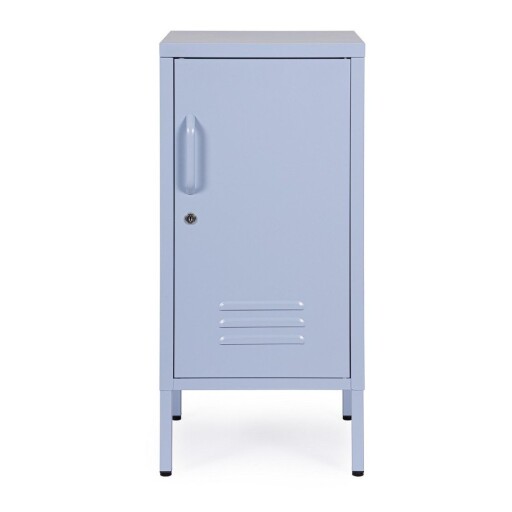 Dulap albastru deschis din metal cu încuietoare 35x76x40 cm Cambridge – Yes Everyday