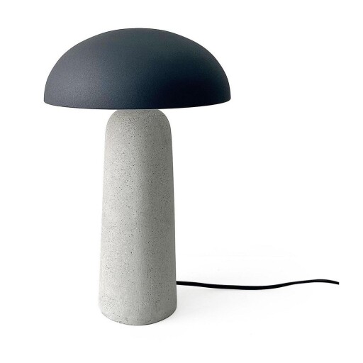 Veioză gri din beton cu abajur din metal (înălțime 39,5 cm) Delphine – Bizzotto