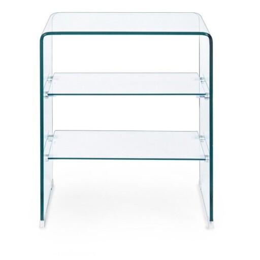 Măsuță auxiliară din sticlă 40x50 cm Iride – Bizzotto
