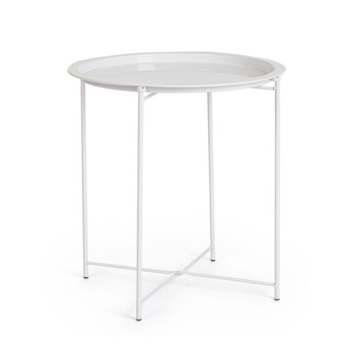 Măsuță auxiliară rotundă din metal ø 47 cm Hilmar – Yes Everyday