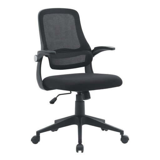 Scaun de birou negru tapițat Gilmore – Yes Everyday