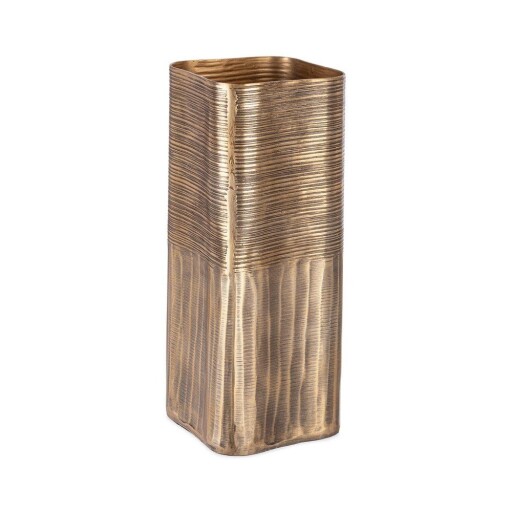 Vază aurie din metal lucrată manual (înălțime 31,5 cm) Reel – Bizzotto