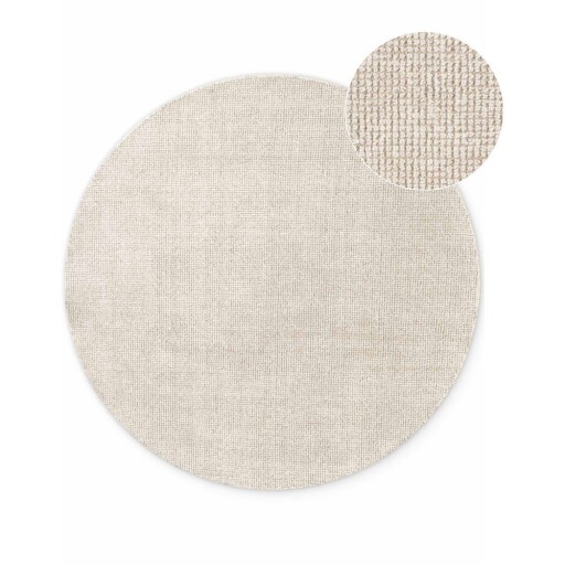 Covor crem țesut manual rotund din lână ø 200 cm Greenwich – Ted Baker
