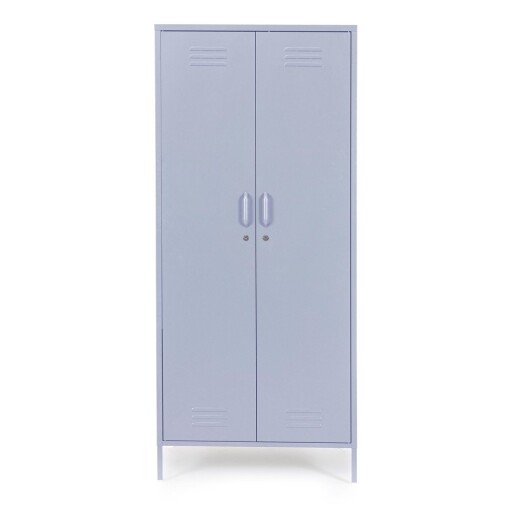 Dulap albastru deschis din metal cu încuietoare 80x185x50 cm Cambridge – Yes Everyday