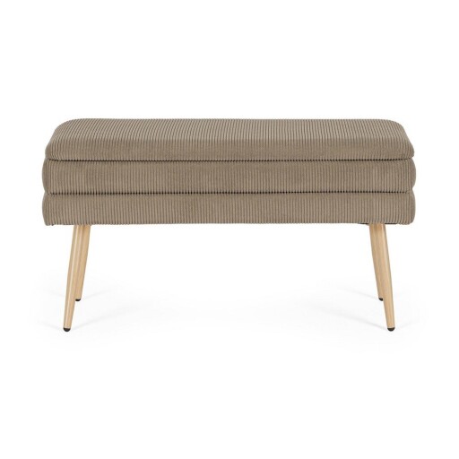 Bancă taupe capitonată Olga – Bizzotto