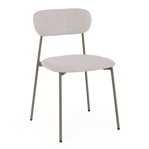 Scaun de dining maro deschis tapițat Inka – Yes Everyday