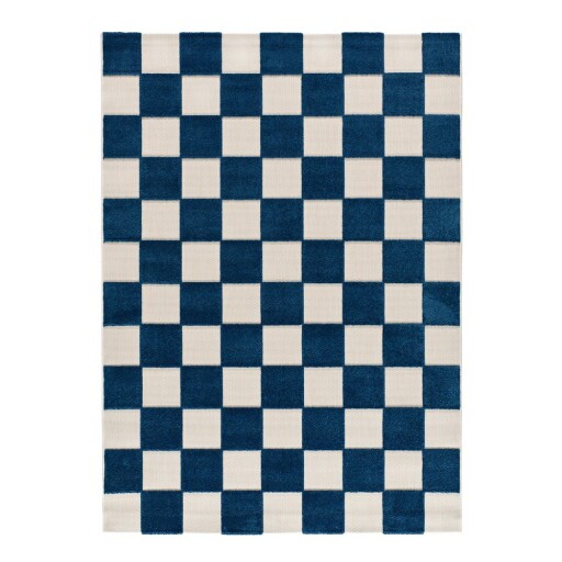 Covor pentru exterior și interior albastru/crem 160x230 cm Cuadros – Universal