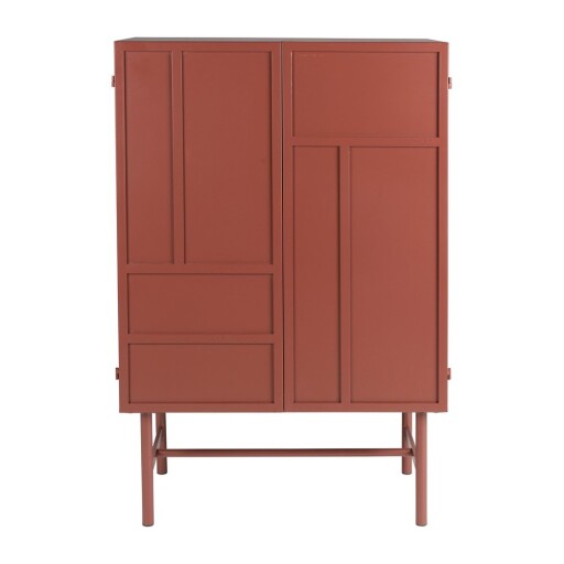 Dulap roșu din metal 70x105x35 cm Davis – White Label