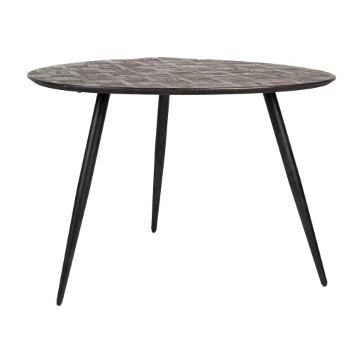 Masă de dining rotundă din lemn de tec 76x111 cm Webster – White Label