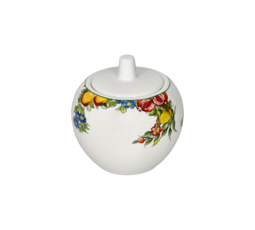 Zaharnita cu capac, Prospero, Brandani, 10x10 cm, portelan New Bone China
