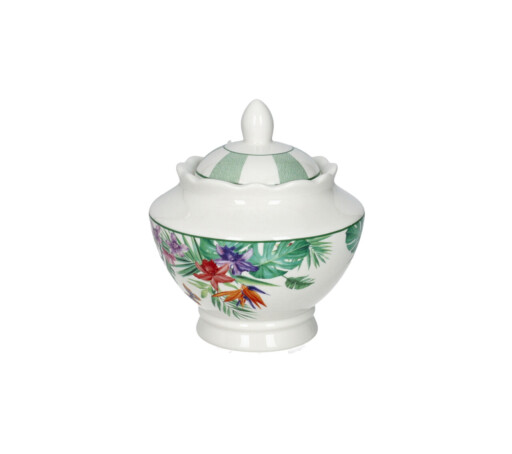Zaharnita cu capac, Oasi, Brandani, 10.5x10 cm, portelan New Bone China