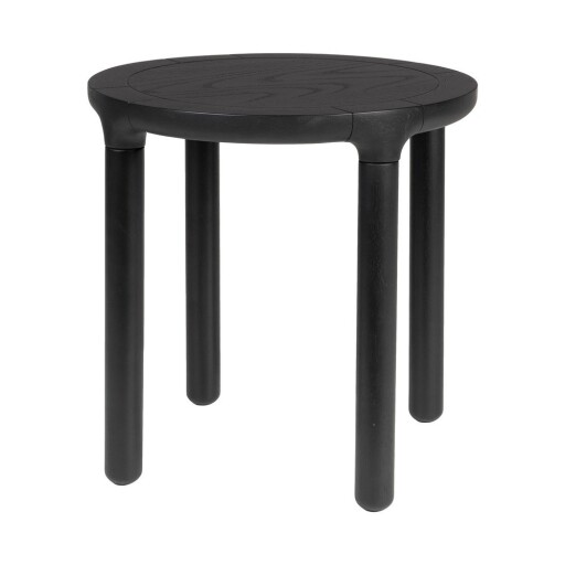 Măsuță auxiliară rotundă cu aspect de lemn de frasin ø 45 cm Storm – Zuiver