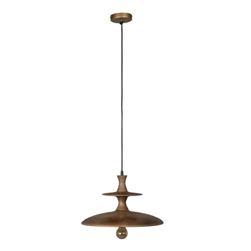 Lustră în culoare naturală închisă din lemn de mango ø 43 cm Cath – Dutchbone
