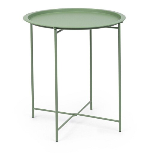 Măsuță de grădină rotundă din oțel ø 46 cm Austin – Bizzotto