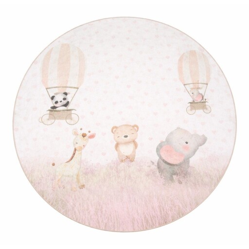 Covor pentru copii lavabil ø120 cm Dainty Animals – Mila Home