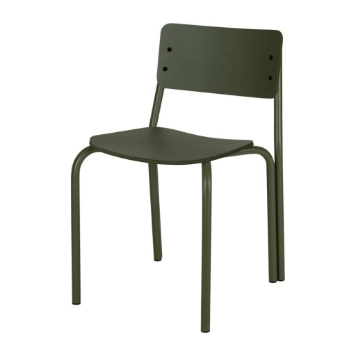 Scaun de dining verde stivuibil Kei – noo.ma
