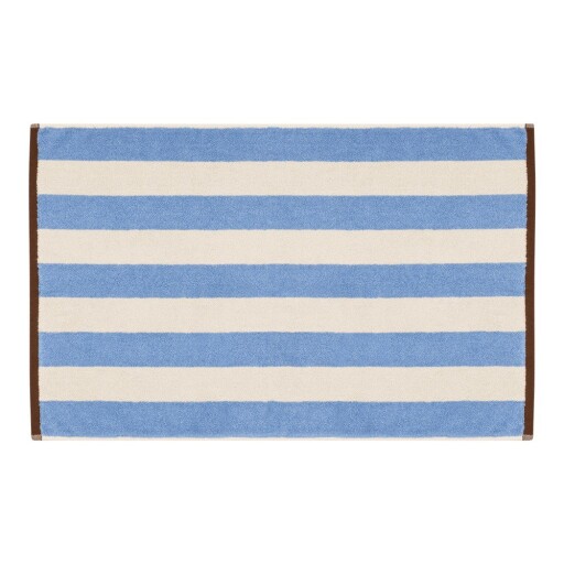 Covoraș de baie albastru din material textil 50x80 cm Gobo – noo.ma