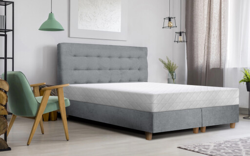 Saltea SuperOrtopedica Green Future KONFORTA Max Plus 25 cm, 140x190x25cm, Spuma poliuretanica elastica, Husa detasabila, lavabila, matlasata, hipoalergenica, Reversibila, Medie Ferma