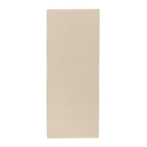 Covor tip traversă bej țesut manual din lână 80x170 cm Talo – noo.ma