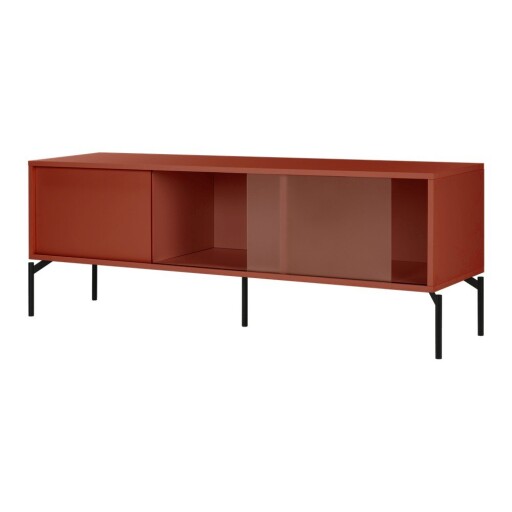 Comodă TV teracotă 160x60x42 cm Met – noo.ma