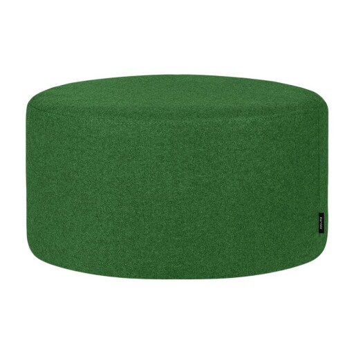 Puf verde cu tapițerie din lână Folk – noo.ma